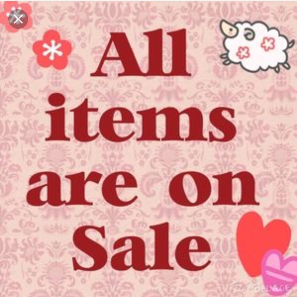Grab them while you can!! All items on sale!!